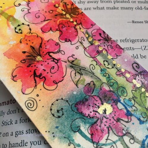 Hand Painted Bookmark by Sophie