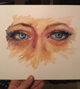 Read more about the article Ladies eyes painting by Artist Sophie