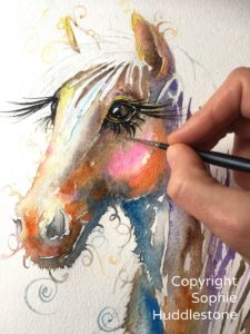 Read more about the article Horse painting by Artist Sophie