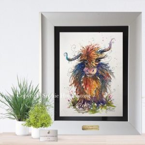 Read more about the article Highland cow painting by Artist Sophie