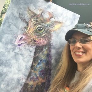 Read more about the article Giraffe oil painting by Artist Sophie