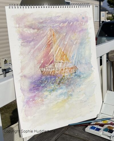 Sail Across Open Horizon Original Painting LARGE