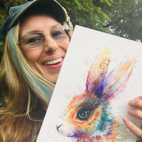 Rabbit Paintings Happy Easter